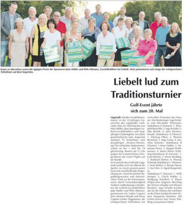 Jubiläums-Golfturnier